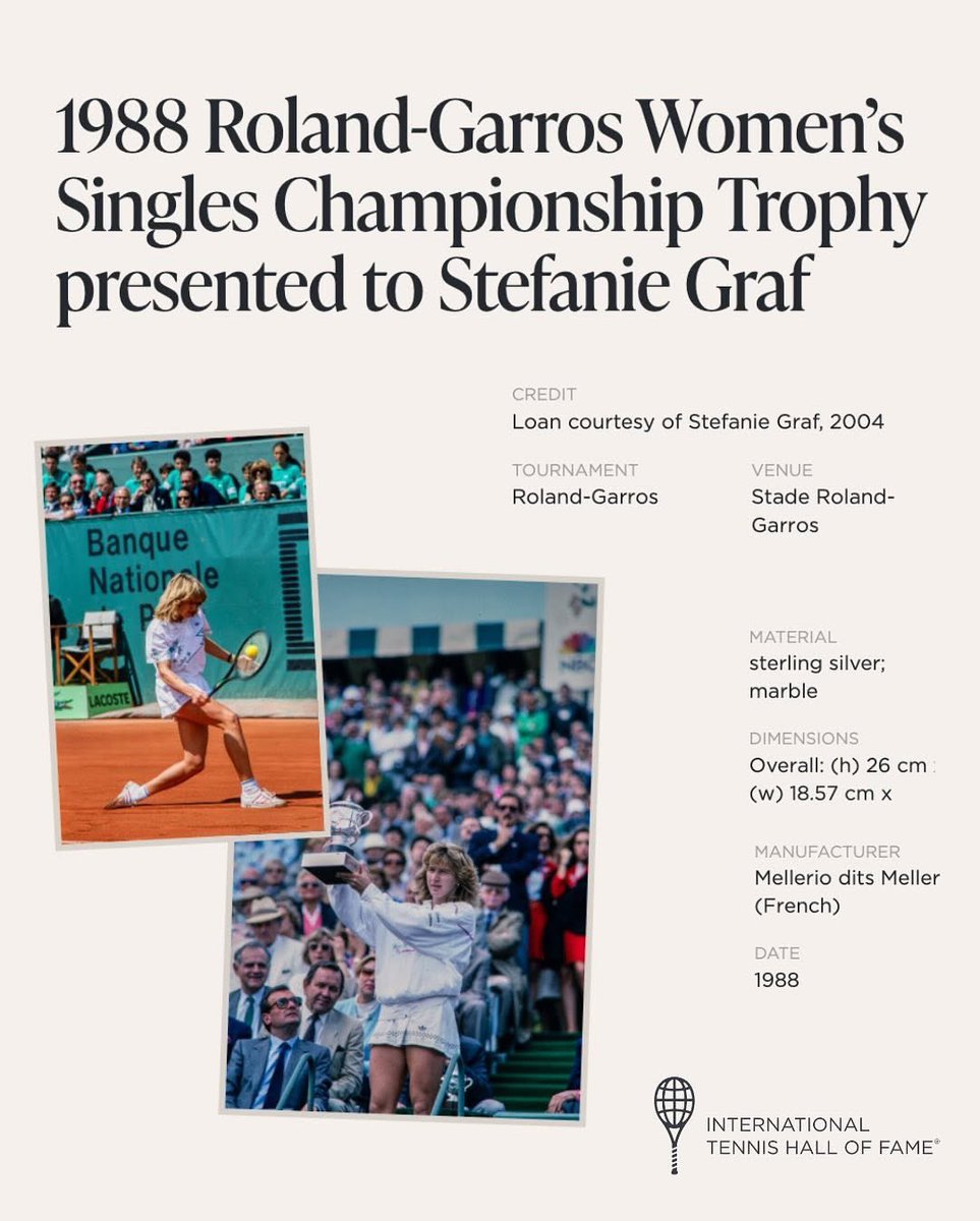 steffi_graf_'s tweet photo. As the clay court season begins, we rewind to 1988—the year Hall of Famer Steffi Graf made history. At just 19, she conquered every Grand Slam and claimed Olympic gold, completing the only Golden Slam in tennis history. 

Greatness across every surface. https://t.co/OhoIwgS6Px