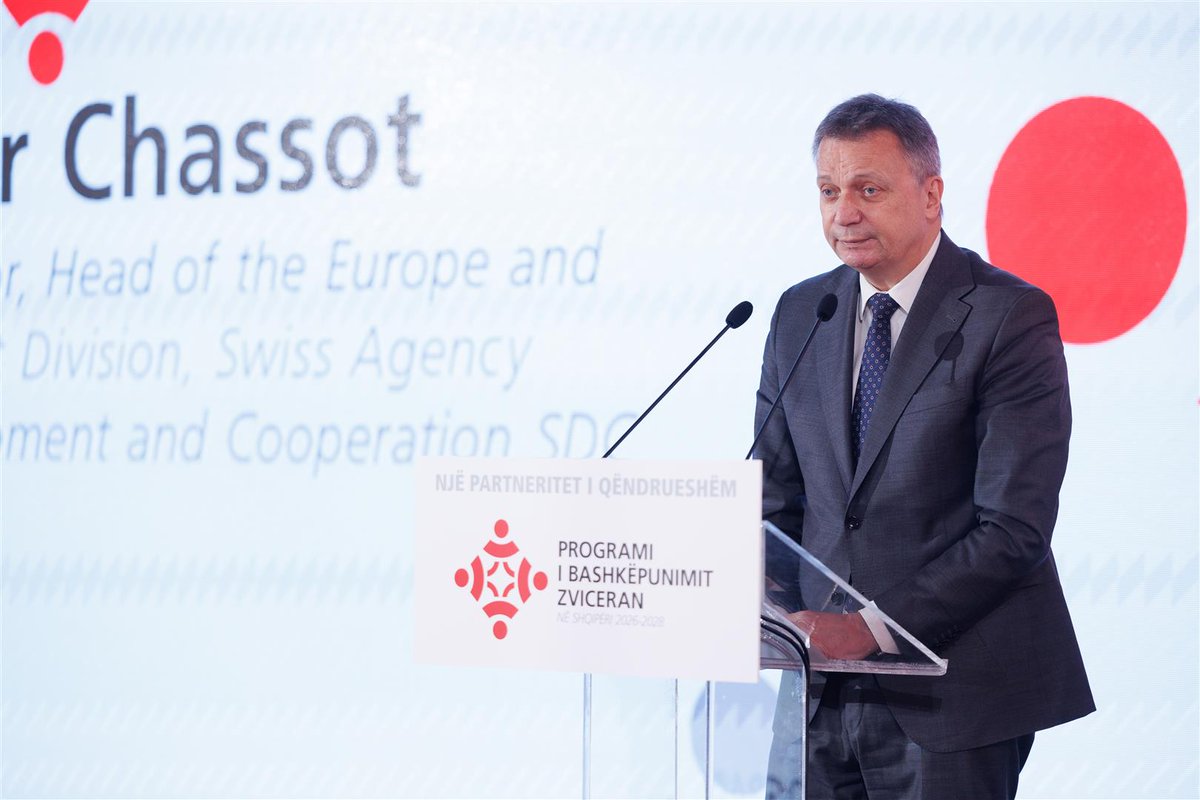 swissaal's tweet photo. The Swiss Embassy in Albania marked a new chapter in the Swiss-Albanian partnership with the official launch of the Swiss Cooperation Program 2026-2028. https://t.co/rm3DHYIaKg