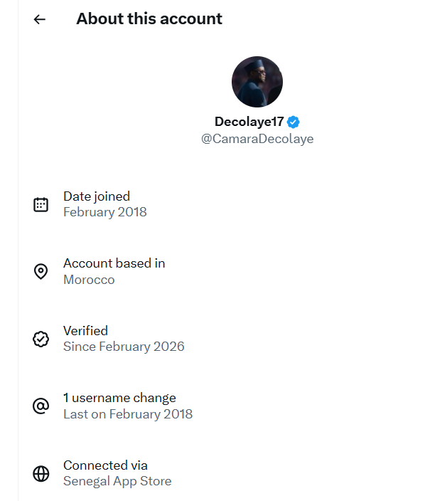 wma927's tweet image. Morocco based Senegalese #trollbot amplifying #misinformation