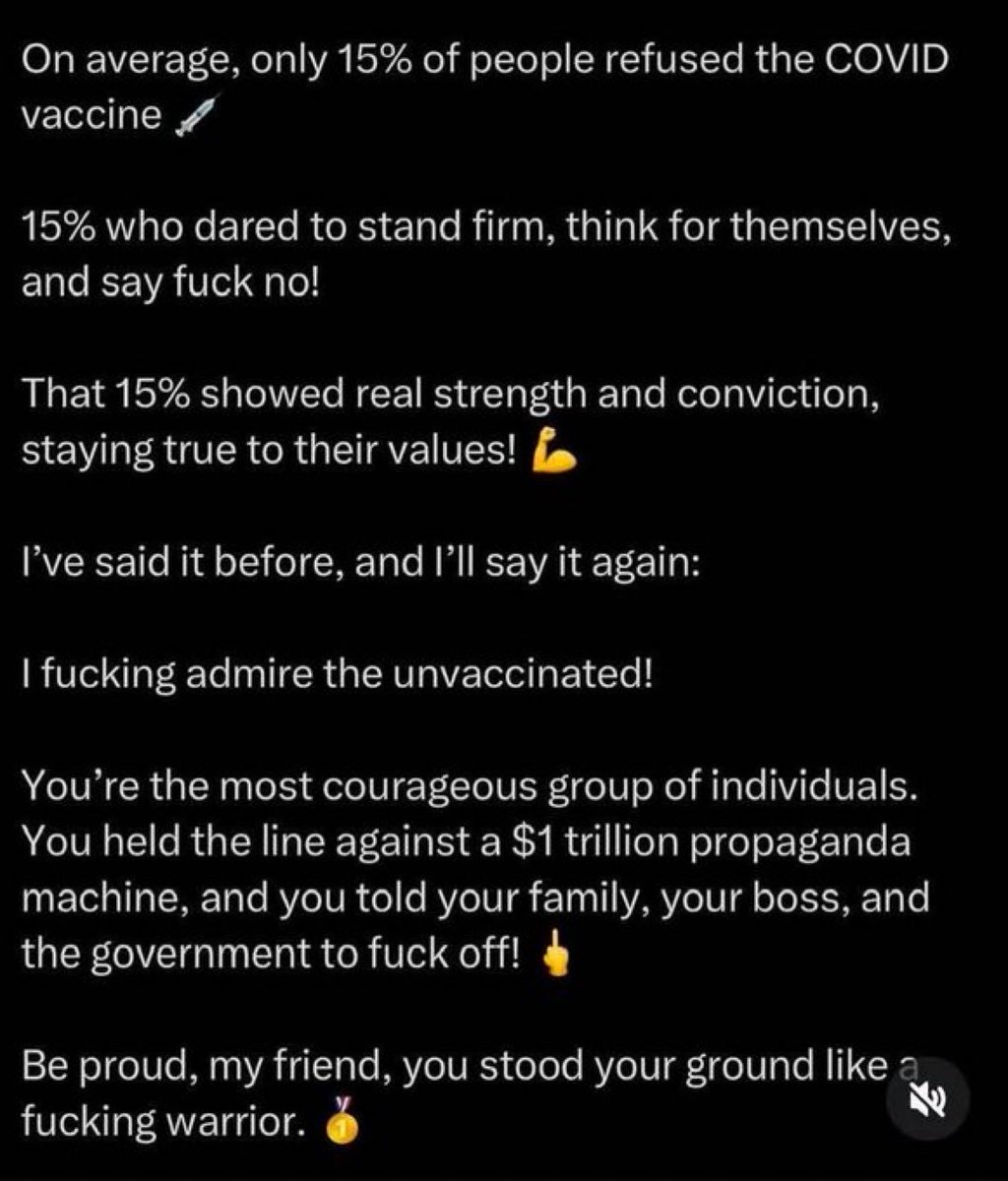 I am one of the 15%.

Are you??  If so,I want to follow you