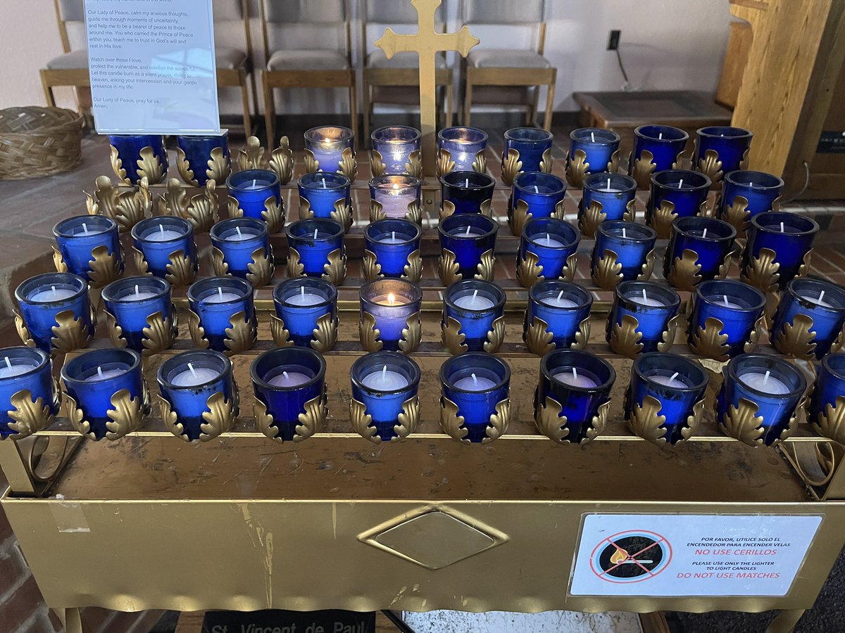 If you’re seeing this, I lit the middle candle, second row for all your needs and intentions. I also prayed a Rosary for you.
God bless you all!🙏🏻