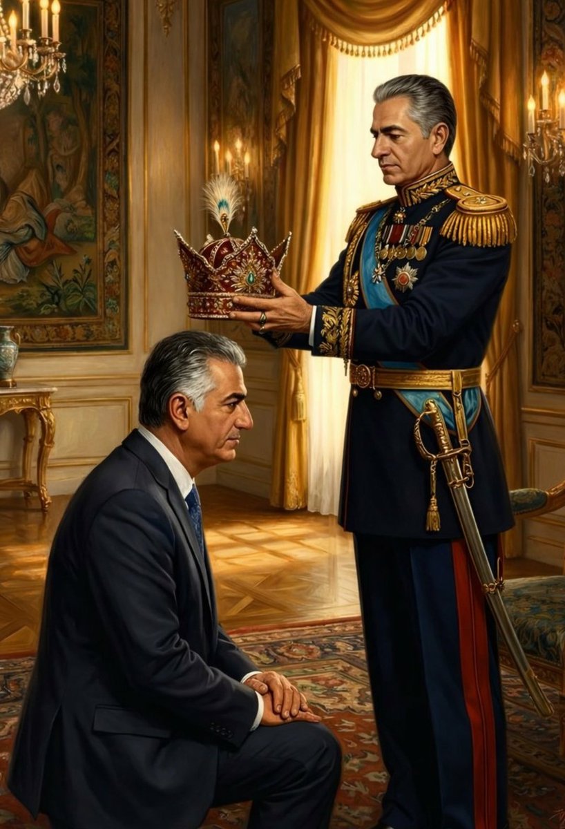 Freedom0963's tweet photo. #RezaPahlaviForIran
#JavidShah 
#KingRezaPahlavi 
حمایت کنین توییت هامون دیده بشه https://t.co/H9NNBgxMIX