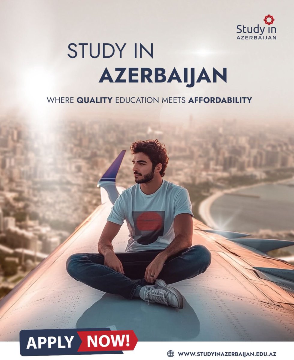 NazimSamadov's tweet photo. J’ai le plaisir d’annoncer le lancement du Programme International de Bourses Heydar Aliyev, initié par le Gouvernement de la République d’Azerbaïdjan.

Ce programme offre 100 bourses complètes par an aux étudiants internationaux souhaitant poursuivre leurs études en Azerbaïdjan (Licence, Médecine, Master, Résidanat, Doctorat).

La bourse couvre :
✔️ Les frais de scolarité
✔️ Les vols internationaux
✔️ Une allocation mensuelle
✔️ L’assurance médicale
✔️ Les frais de visa et d’enregistrement

Cette initiative reflète l’engagement de l’Azerbaïdjan en faveur de la coopération académique internationale et du renforcement des liens entre nos pays.

🔗 Pour plus d’informations et modalités de candidature :
https://t.co/6tu4kC4WsF