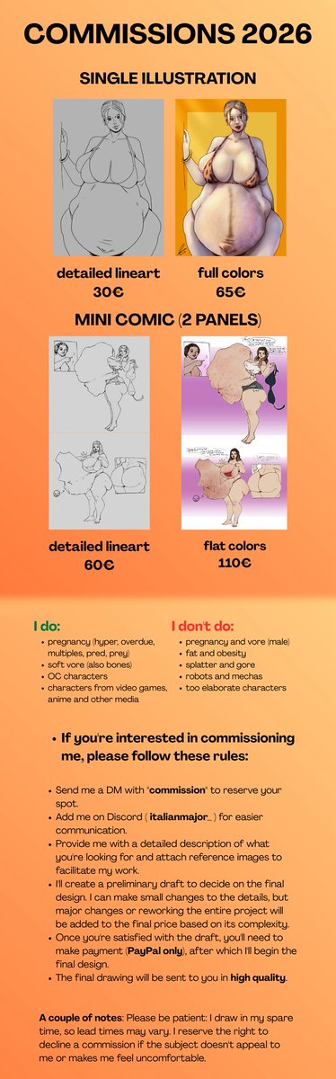 🔞ItalianMajor🔞 commissions open 0/3 (full) tweet media