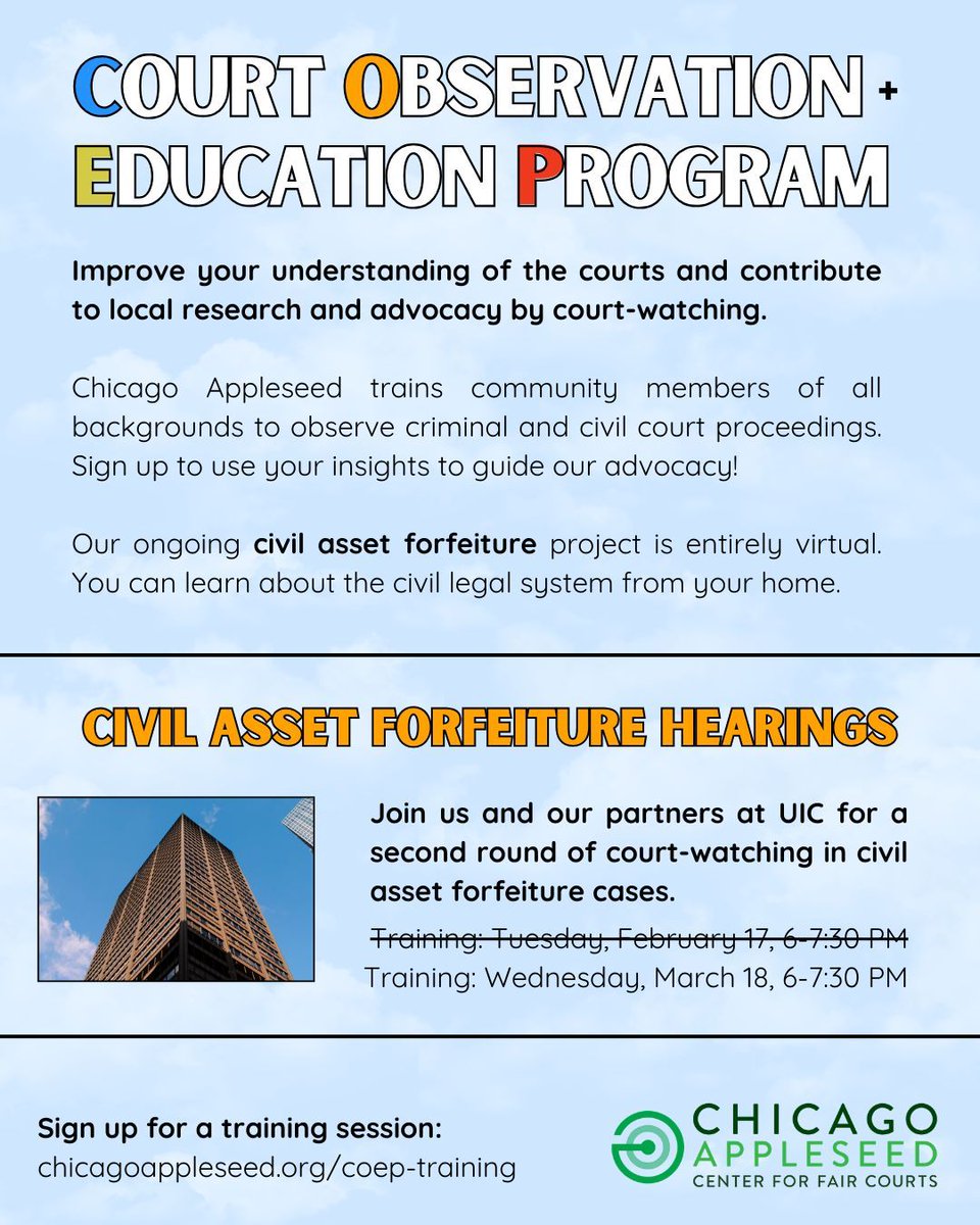 Chicago Appleseed Center for Fair Courts tweet media