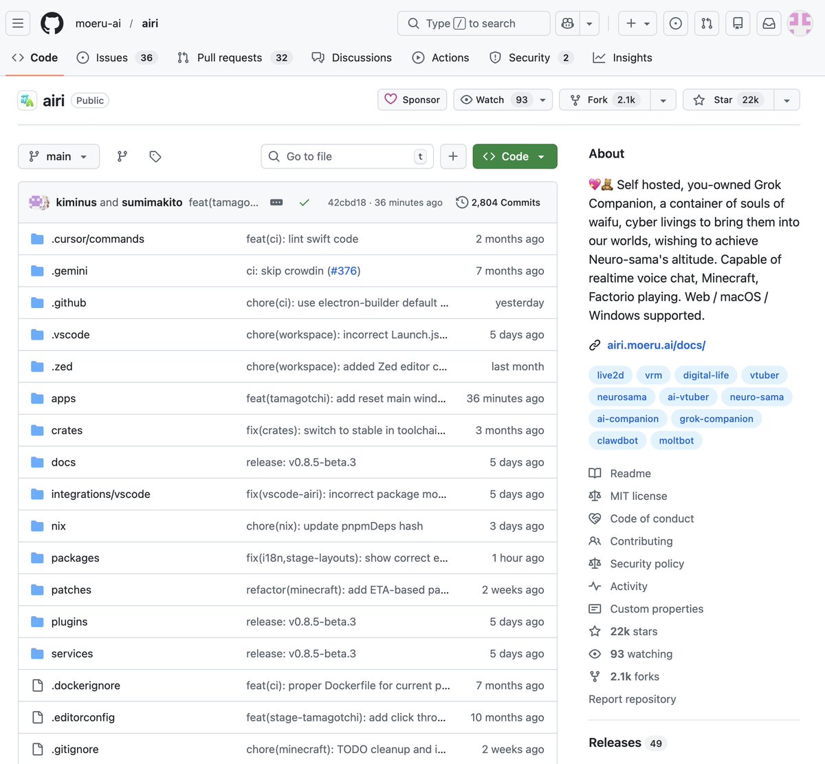 🚨 BREAKING: Someone built an anime AI friend that can literally hop into your games.

Airi is a self-hosted companion that doesn’t just talk it plays.

→ Real-time voice conversations with custom AI characters
→ Can play Minecraft, Factorio, and more alongside you
→ Works on