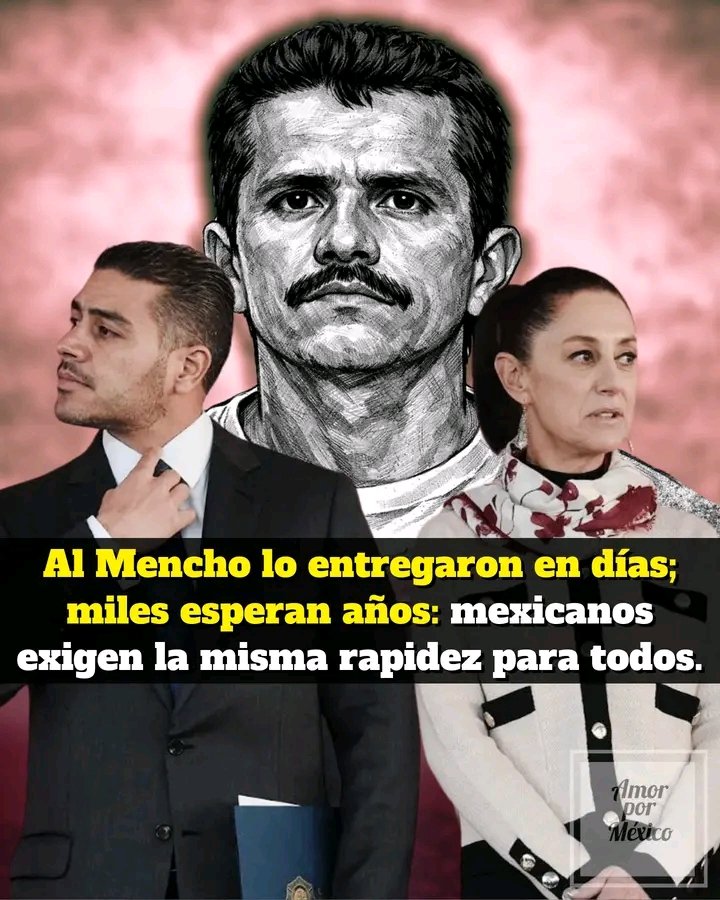 😠🇲🇽El país entero viendo cómo el cuerpo de Nemesio Oseguera Cervantes, alias “El Mencho”, fue identificado y entregado conforme al protocolo legal,  mientras miles de madres y padres siguen esperando años por una prueba de ADN, buscando en fosas, desiertos y montes lo que el