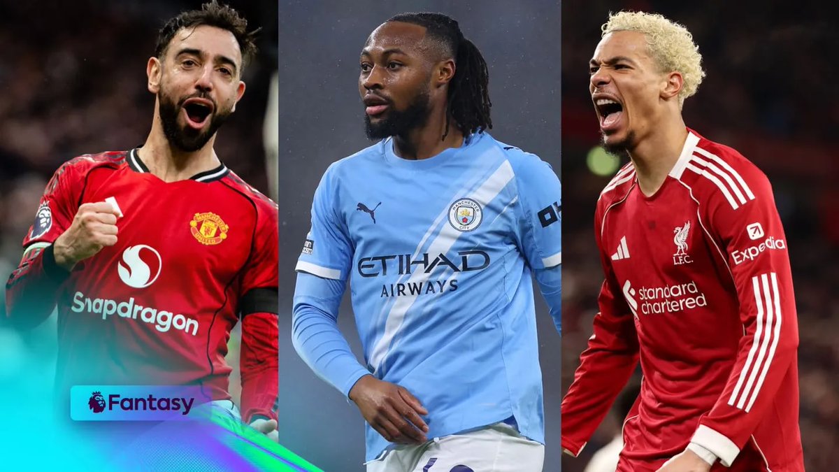 OfficialFPL's tweet photo. 🔴 Fernandes?
🔵 Semenyo?
🔴 Ekitike?

Can't decide who to Captain this week? The Scout has got you covered 👉 https://t.co/N4GBiiinMx https://t.co/T57O3rV3IZ