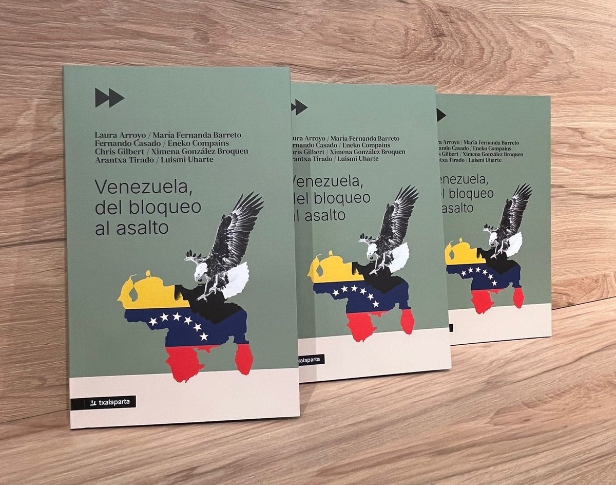ArantxaTirado's tweet photo. Pronto en librerías este nuevo libro colectivo sobre #Venezuela en el que tengo el placer de participar junto con varios colegas y compañeras. Muchas gracias a @txalapartatik por la invitación y por hacerlo posible en tiempo récord. https://t.co/BFhtCXIZOC