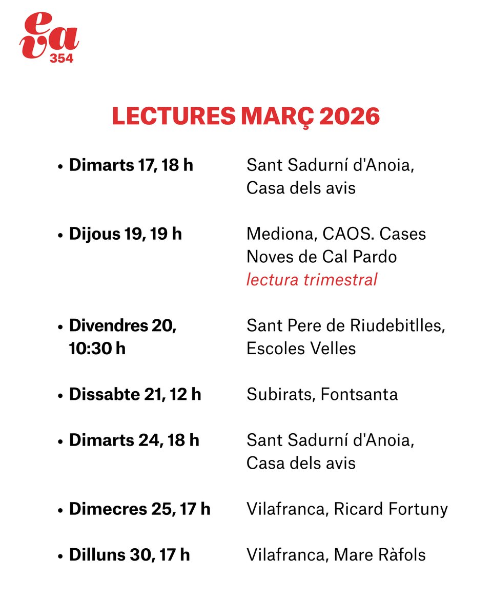 Festival EVA, En Veu Alta tweet media