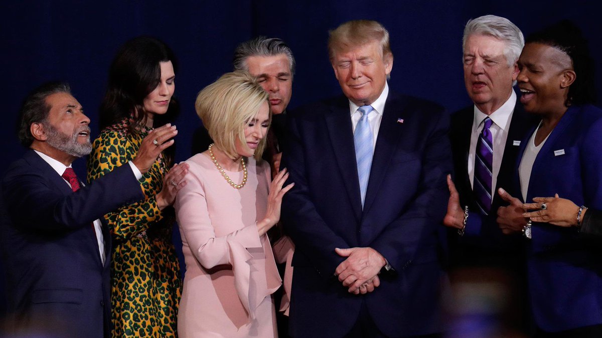 RpsAgainstTrump's tweet image. Commanders at more than 30 U.S. bases have reportedly told troops the Iran war is part of “God’s plan” and linked it to “Armageddon.”

One said Trump was “anointed by Jesus to light the signal fire in Iran to cause Armageddon.”

The Military Religious Freedom Foundation says it