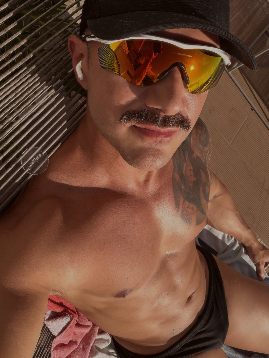 Working on the tan lines