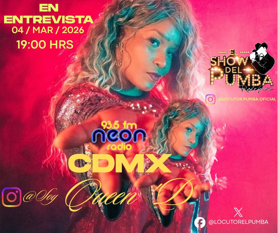 locutorelpumba's tweet photo. @Soy_QueenD  en 👉 entrevista por #instagramlive alas 7 pm este miércoles te esperamos #elshowdelpumba @ImagenTVMex @Televisa Grandes 😉 Momentos. https://t.co/z0nuG0NJ59