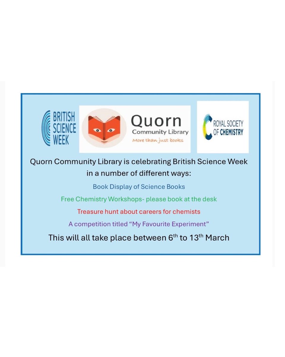 Quorn Community Library tweet media