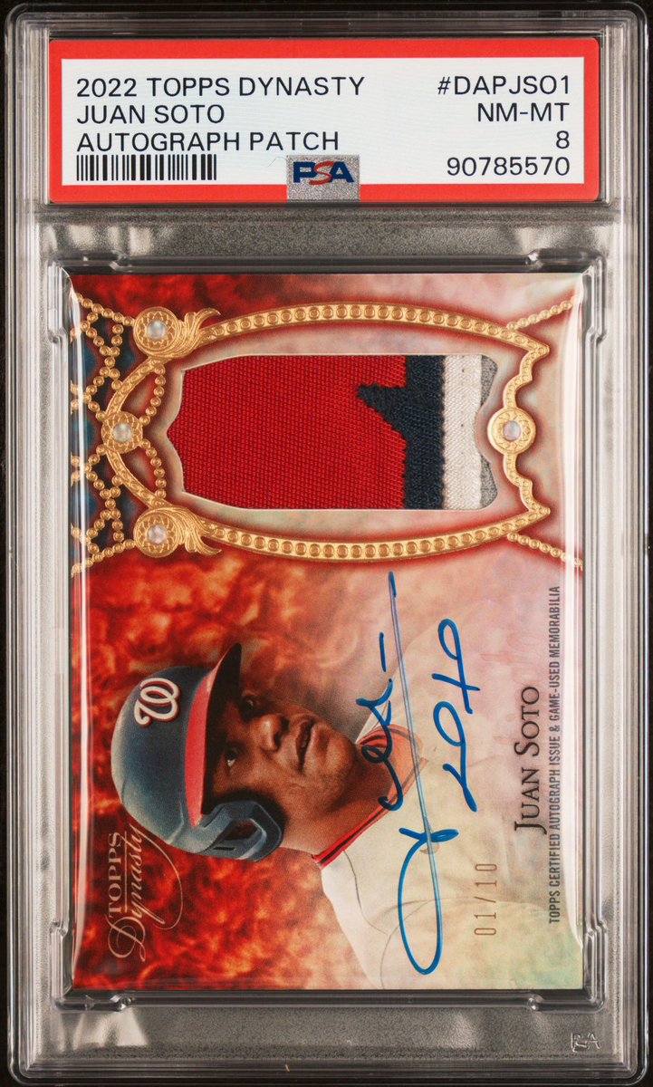 GKSportCards's tweet photo. Tuesday Cards For Sale ☀️ 

$1325 Per Shough Downtown PSA 10 x3 

$95 Nabers /75 PSA 10

$525 Miller Red /75 PSA 10

$450 Soto Dynasty Auto /10 PSA 8

RT’s Appreciated 🤜🤛 https://t.co/uGN7hFxP37