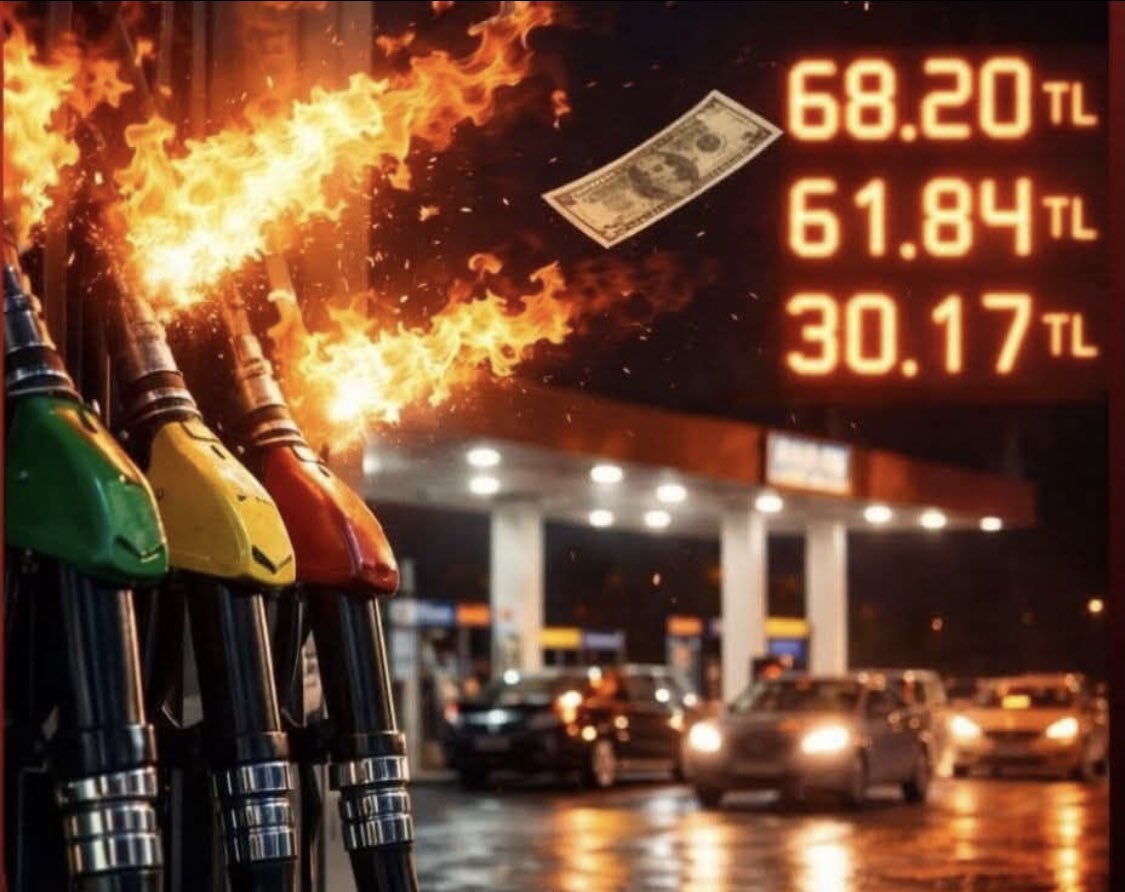 Cumhuriyet tarihinin pahalı akaryakıtı kullanıyoruz . 
Ankara'da motorinin litre fiyatı 70 TL'ye dayanacak . GABAR’DAN GELECEK DAYAN BAŞKENT ANKARA .. #BenEkonomistim Verdik yetkiyi gördük etikiyi …