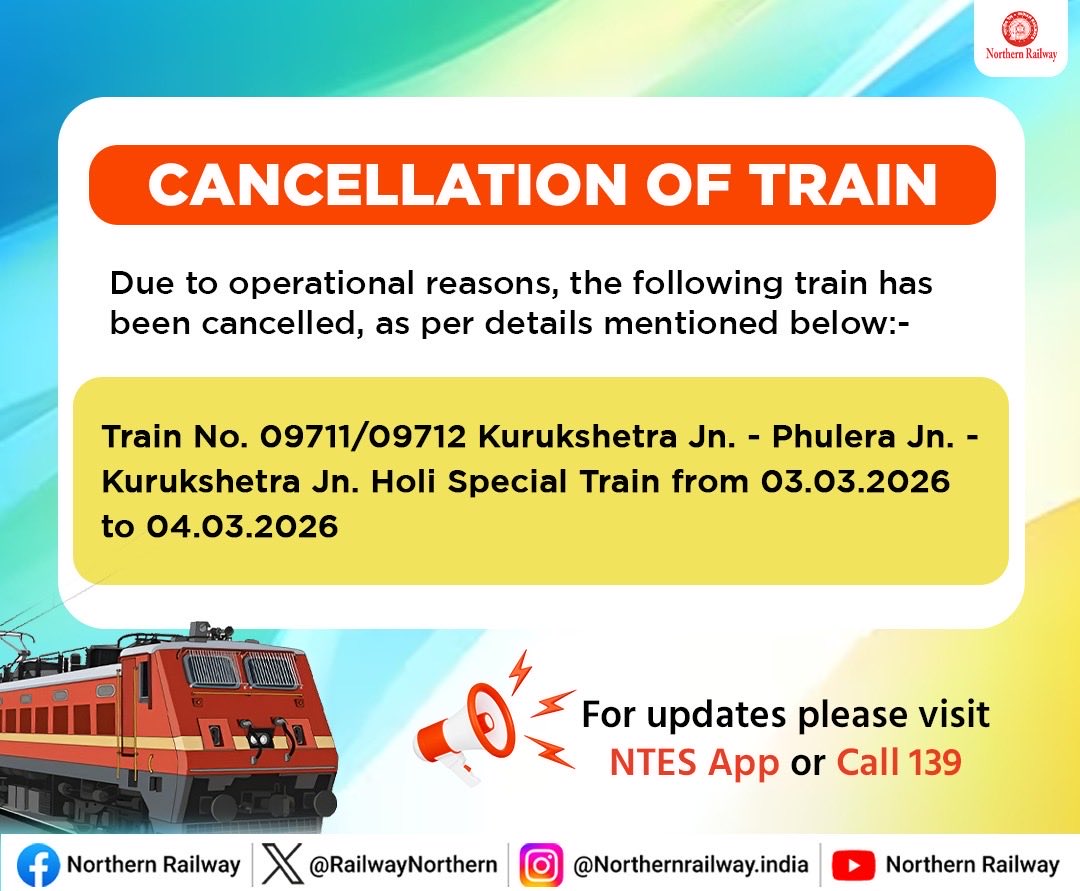 Northern Railway tweet media