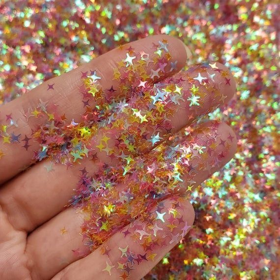 Star shaped glitter