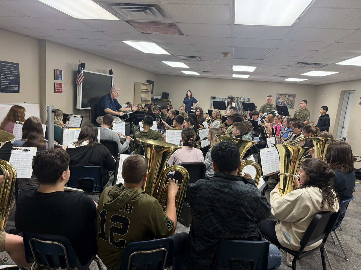 RTC_HS's tweet photo. Band rehearsals are underway! 🎶
Best of luck to Mr. Buckley and our talented band students as they prepare to compete in the UIL Concert &amp; Sightreading Evaluation this Wednesday at the Bastrop Performing Arts Center.

#RTCProud
#RisingToChallenges https://t.co/hfhvXkasF7