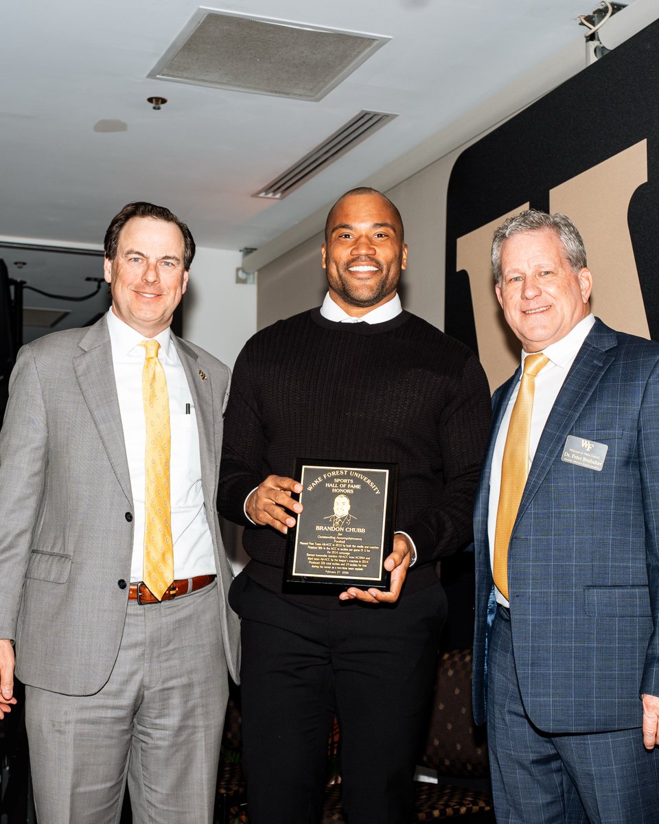 WakeFB's tweet photo. Excited to have @4ocho get inducted into the Wake Forest Sports Hall of Fame 🏆 https://t.co/TsJZV75XOY