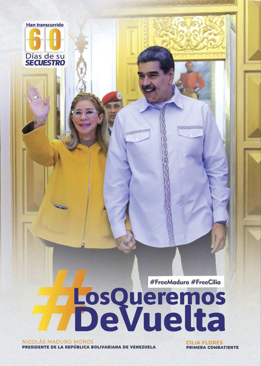 Será en Argentina, u otro País.
Aquí en Venezuela manda el Pueblo de Venezuela.
Y exigimos que liberen a <a href="/NicolasMaduro/">Nicolás Maduro</a> 
#FreeMaduroAndCilia 
#BringThemBack 
#MaduroInocente
#CiliaInocente
Nosotros Venceremos 
<a href="/INDIURBANEJA/">Indira Urbaneja</a>
#Trump = #TrumpsWar 
#EpsteinTrumpCoverUp 
#3marzo2026