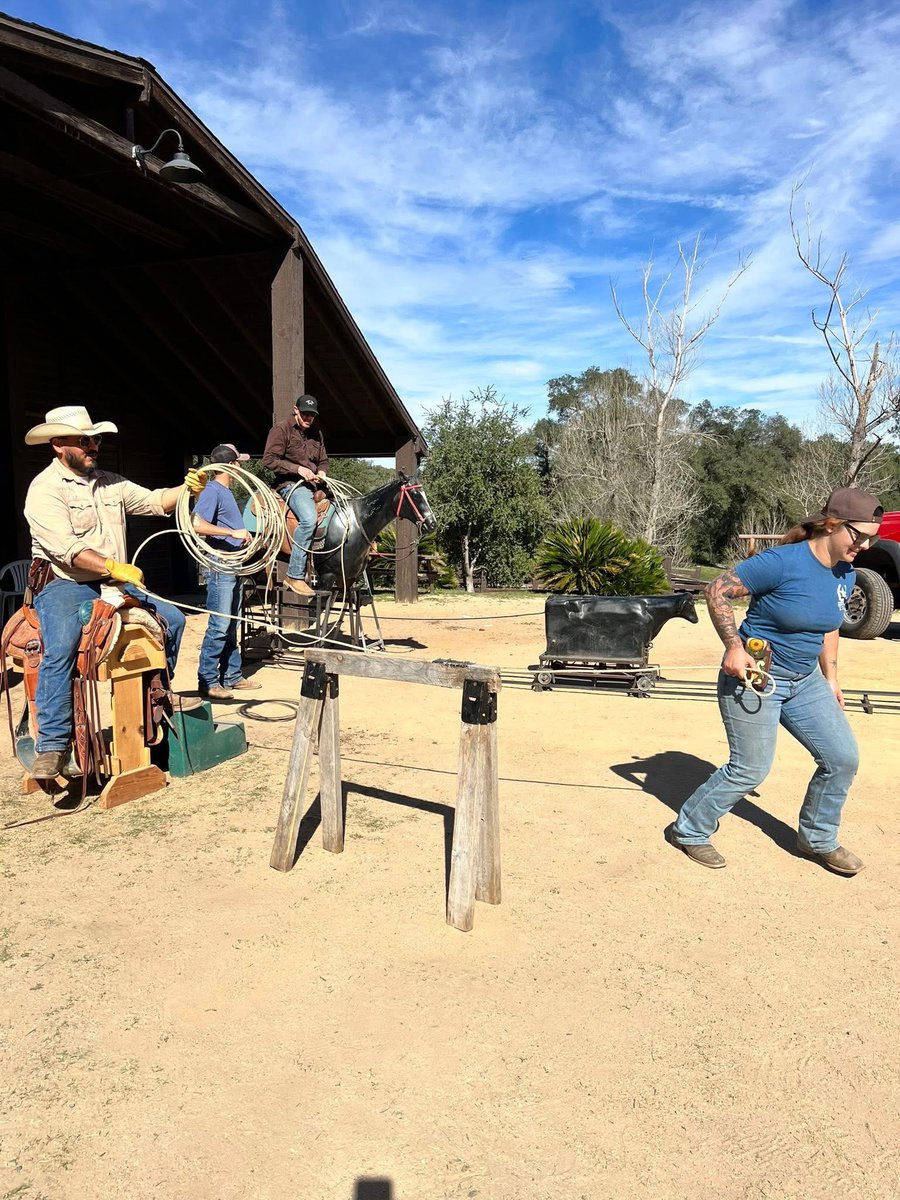 SISRanches's tweet photo. We are honored to have been invited to compete against other Veteran &amp; First Responder Ranch Roping Teams in Texas! This weekend was our 7th practice, we are so excited to see our heroes &amp; wranglers really coming along. Thanks to our mentors John, Pete, &amp;  Henry! https://t.co/G7OeRCB6Ls