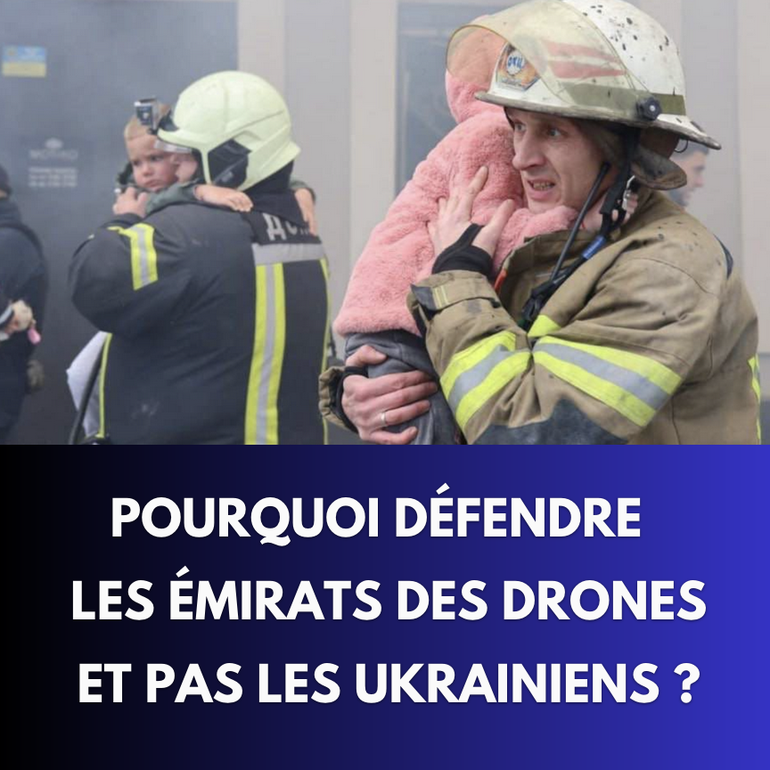 😐 Ça soulève quand même une question : si nos Rafales sont employés pour faire de la chasse aux drones &amp;  défendre des civils à Dubaï, pourquoi ne pas le faire en Ukraine ? 

Les centaines de vies ukrainiennes ont-elles moins de valeur que celles de nos influenceurs ? 👇