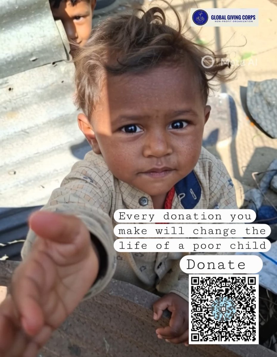 corps_giving's tweet photo. Every donation you make can change the life of an underprivileged child.

Your small support today can mean food, education, safety, and hope for tomorrow.

Let’s not just feel compassion — let’s act on it. Give. Care. Transform a future.
#globalgivingcorps  #Crowdfunding https://t.co/yKJHOk9vfR