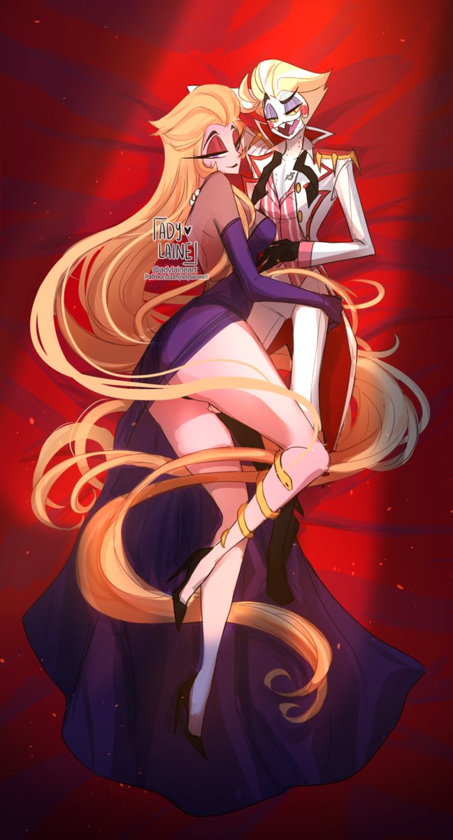 adylaineart's tweet photo. Lilith and Lucifer Morningstar 
All hers tonight 🫣💕

#HazbinHotel #lucilith https://t.co/uultTP8XNn