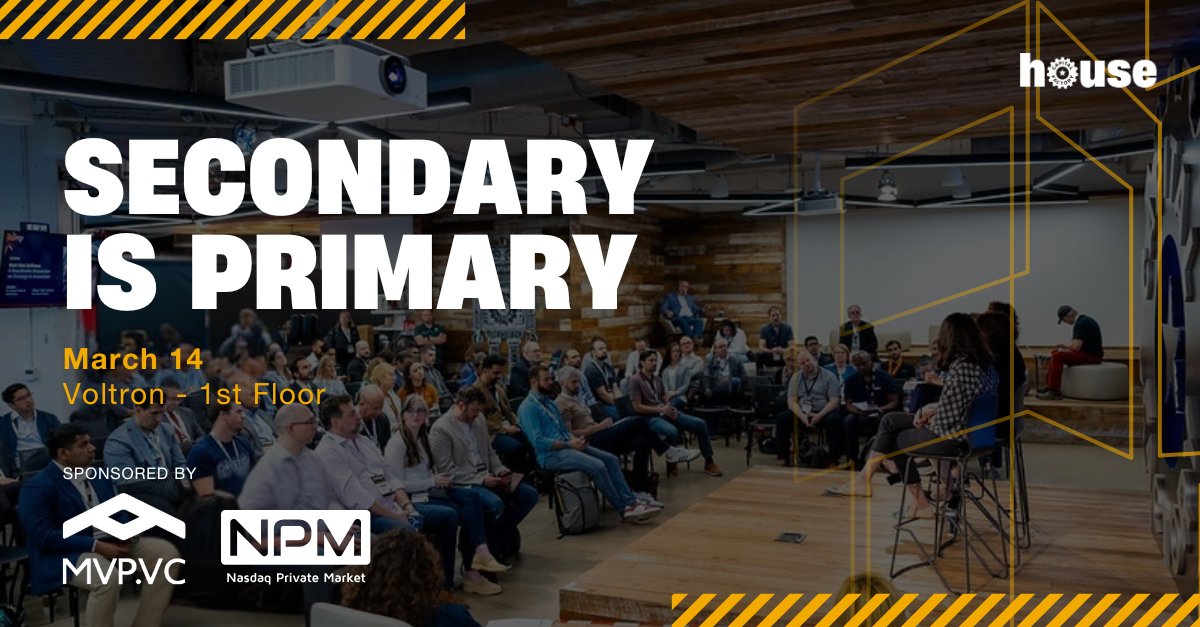 CapitalFactory's tweet photo. The IPO isn’t late.
It’s just not the plan.

On March 14 at Capital Factory House, @MVPvc and @NPM are hosting “Secondary is Primary” 💰  a straight-talk session on how liquidity actually works as companies stay private longer, and why secondary markets are quickly becoming the go-to path for founders, employees, and investors.

Featuring leaders from @MVPvc, @Citi, @CBinsights and @NPM to break down what’s changing (and what to do about it).

If you’re a founder thinking about equity + retention, an operator/employee trying to understand ownership outcomes, or an investor managing fund timelines, this is for you.

One hour. Three perspectives.
A clear look at private-market liquidity in 2026 and beyond.
Don’t miss out 🎟️ https://t.co/niyzKbZzno