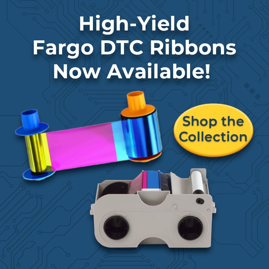 Print more. Reload less.
Fargo’s new higher-capacity DTC printer ribbons are here—built to reduce ribbon changeovers and streamline daily printing 🖨️
Shop the collection here! buff.ly/tvFP7nF 

#Fargo #BadgePrinting #IDCardPrinting #PhotoID #AccessControl