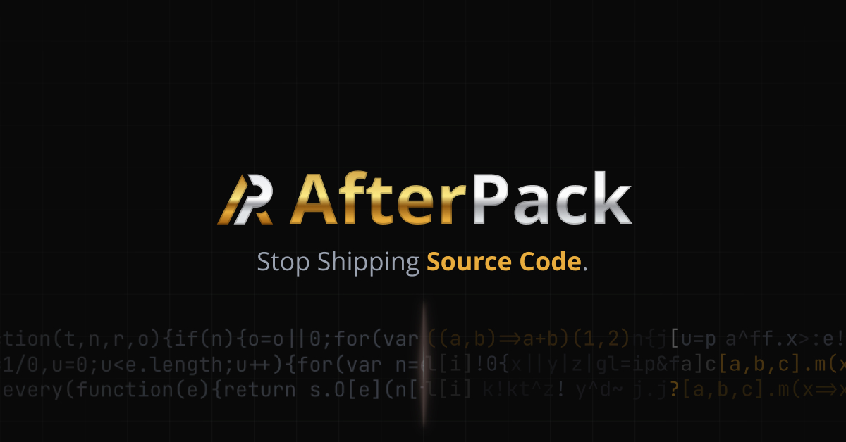 DataUnlocker's tweet photo. We just announced AfterPack — a Rust-based JavaScript obfuscator that protects your code from reverse engineering, AI analysis, and tampering.

Free forever. Framework-aware. Polymorphic output.

The missing piece to DataUnlocker's network protection.

→ https://t.co/WDvAd7UH9P https://t.co/L5QPg21t1T