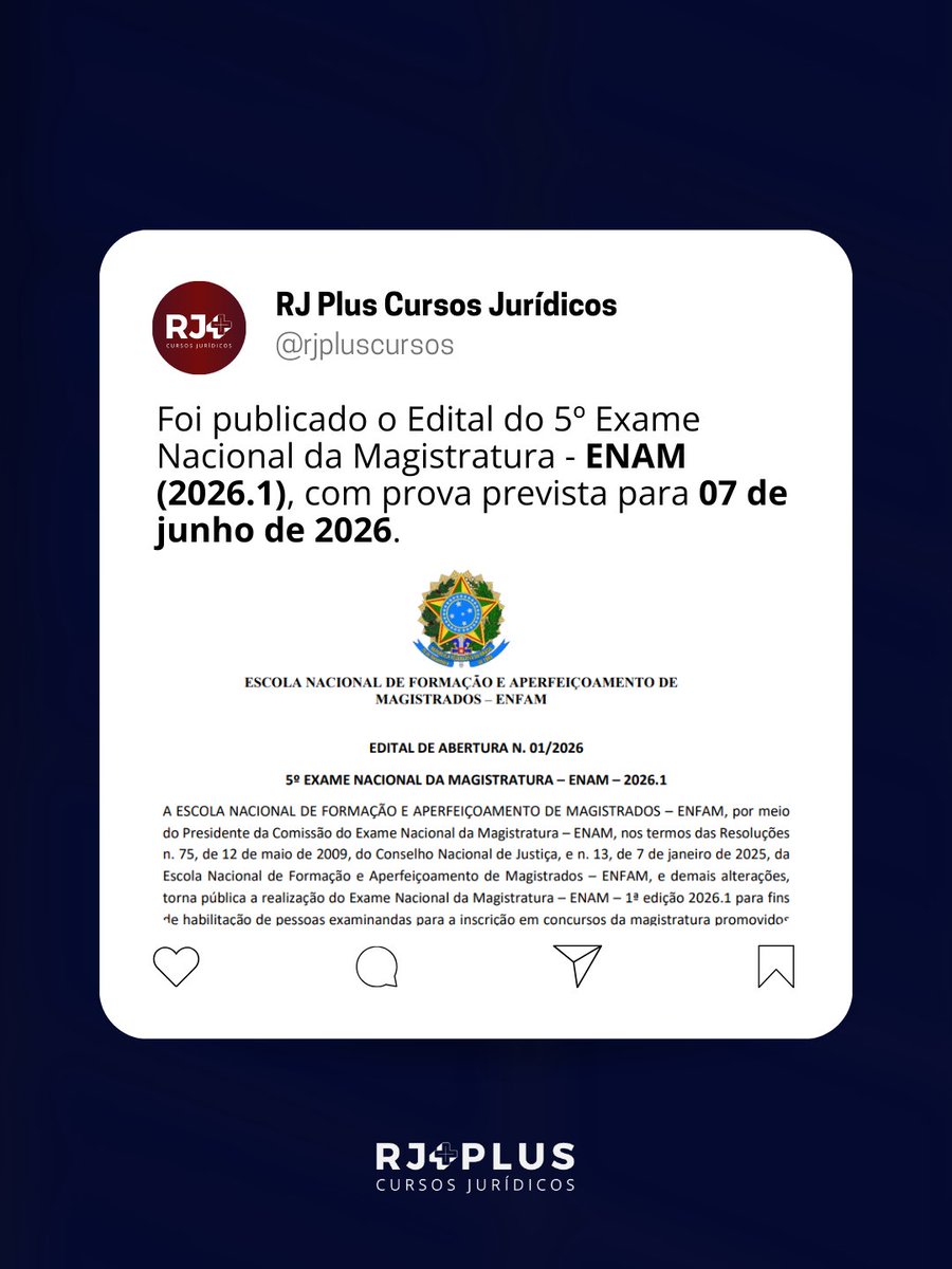 RJ Plus Cursos Jurídicos tweet media