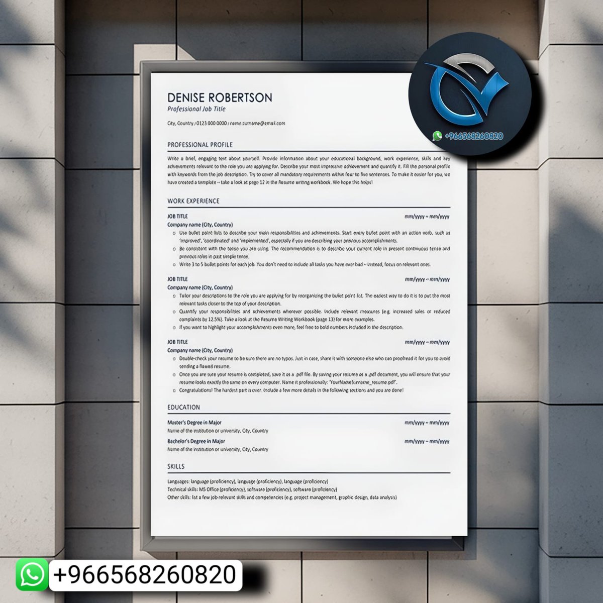 CV_DS1's tweet photo. تصميم سيرة ذاتية احترافية، عصرية، ومتوافقة مع أنظمة التوظيف (ATS) ✨
✔️ تصميم أنيق وجذاب
✔️ صياغة قوية ومقنعة
✔️ باللغتين العربية والإنجليزية
✔️ تسليم سريع وتعديلات مجانية

تواصل معنا عبر الواتساب موجود بالبايو 📞 https://t.co/UKxODcfPIG