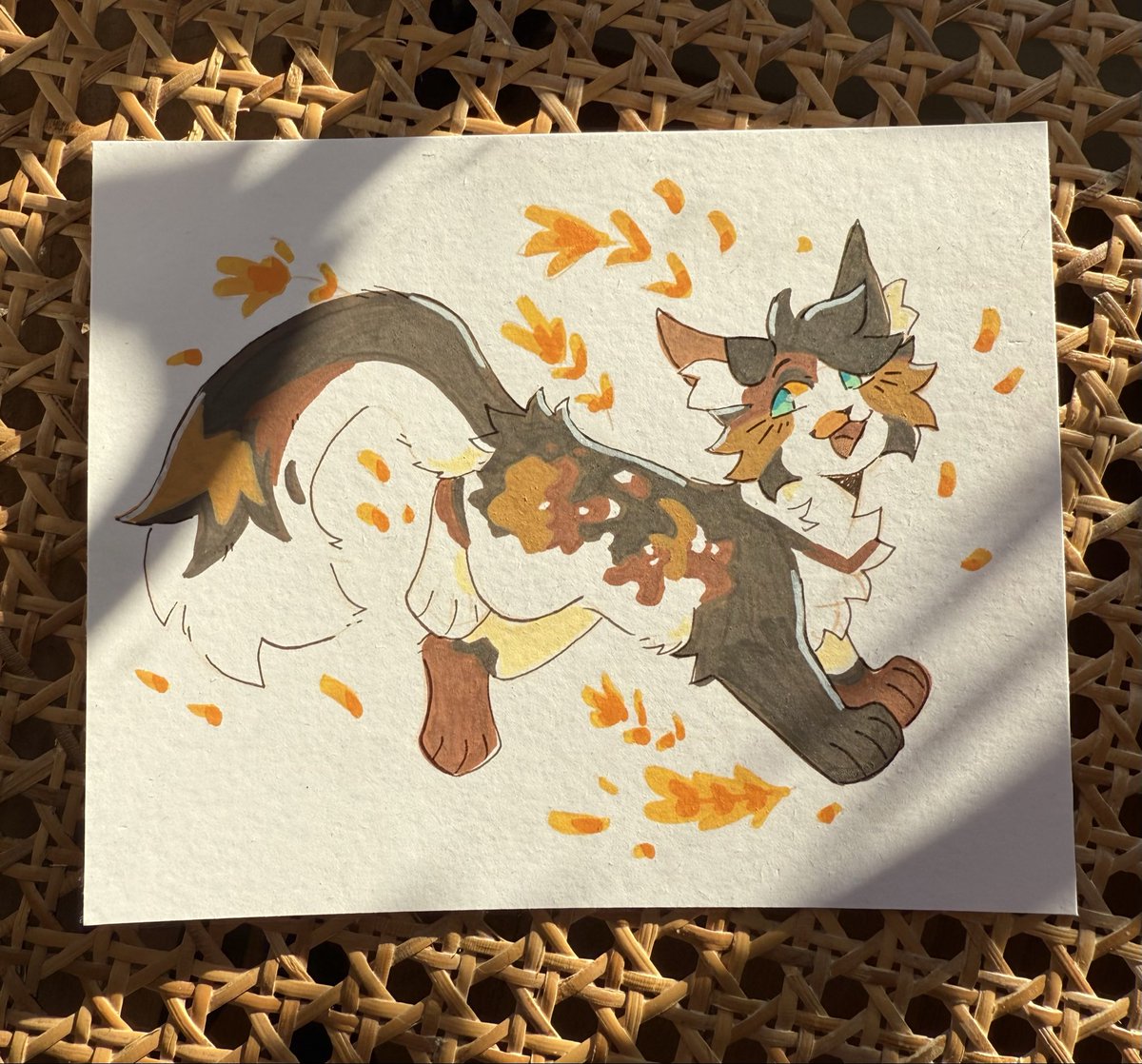 Drew the babyyyy with acrylic ! 🌾