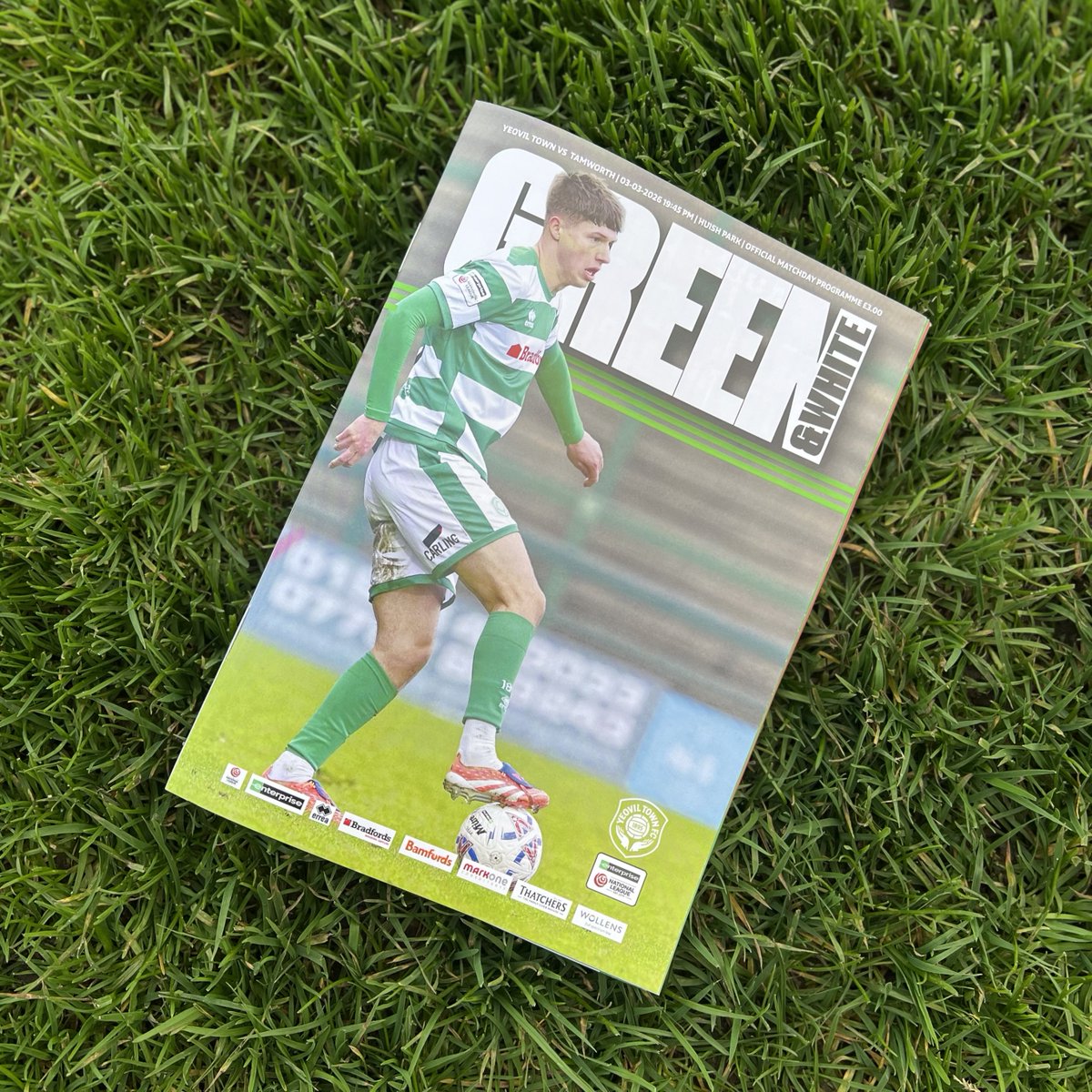 YTFC's tweet photo. Our Green &amp; White Matchday Programme is now available for this evening’s fixture against Tamworth! 📖

Pick up your copy for just £3.00 around the ground.

#YTFC 💚 https://t.co/4sPdrAg21E