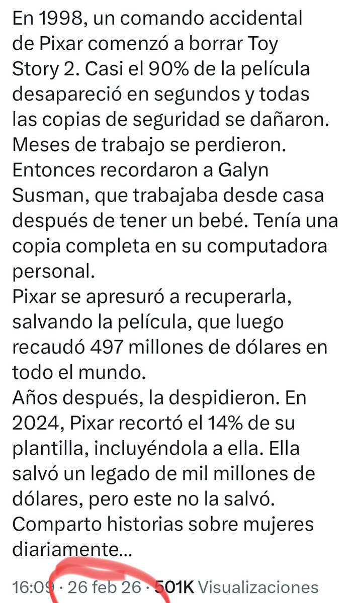 Joder, ha copiado un tuit de hace 4 días palabra por palabra.