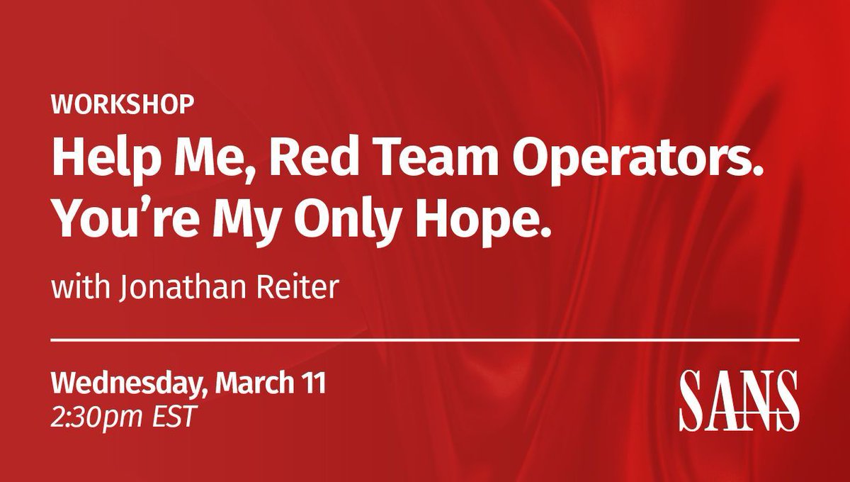 SANS Offensive Operations tweet media