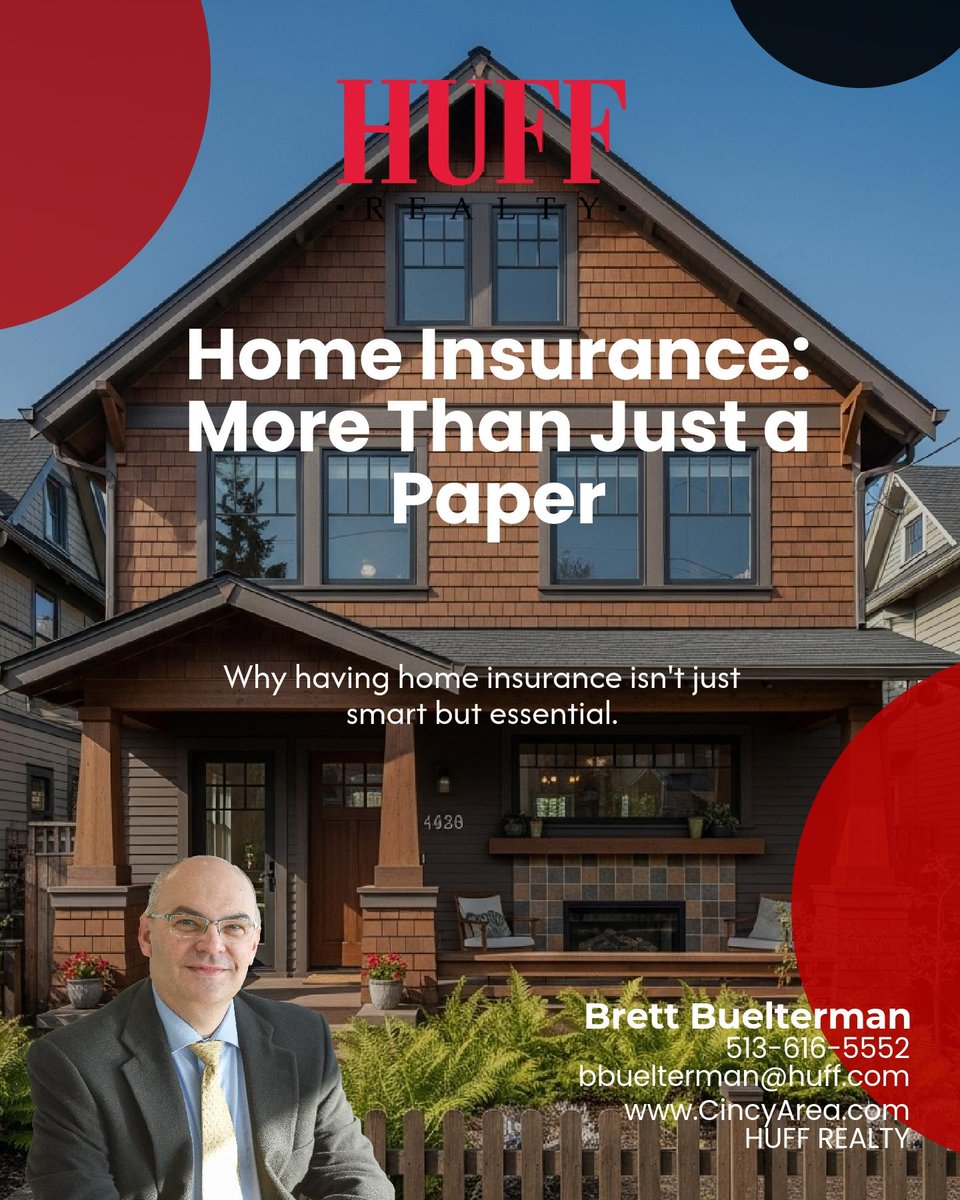 BrettBuelterman's tweet image. Home insurance isn't just policy paper, it's peace of mind! 🛡️ From protecting your home and valuables to covering legal liability and lender requirements, it's a must-have for keeping your family safe and secure. #HomeInsuranceMatters