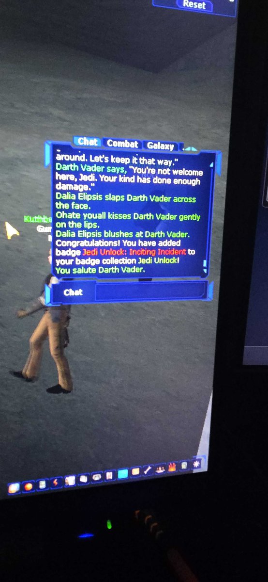 Someone just shared their inciting incident, which was granted for slapping, kissing, or blushing at Darth Vader. 🤭

The inciting incident seeks to recreate a force sensitive's first spark of discovery, and is just one step in a long process of mastering the force.

On