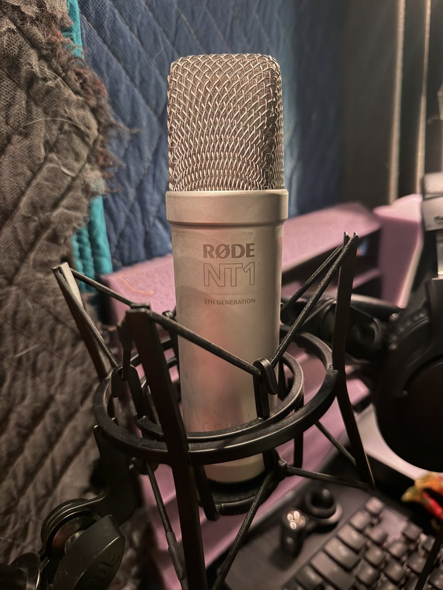 Selling my old Rode NT1 mic and its stand (not pictured) but also the mic arm attachment and pop filter. If you’re a DFW local and are interested, please DM me.