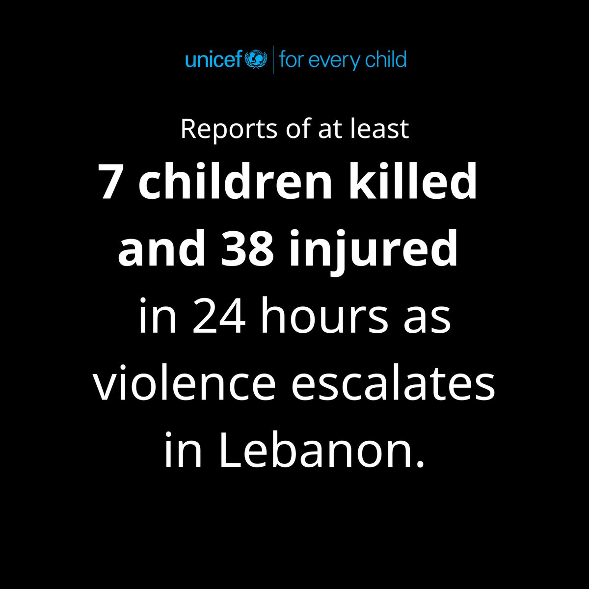 UNICEF Lebanon tweet media