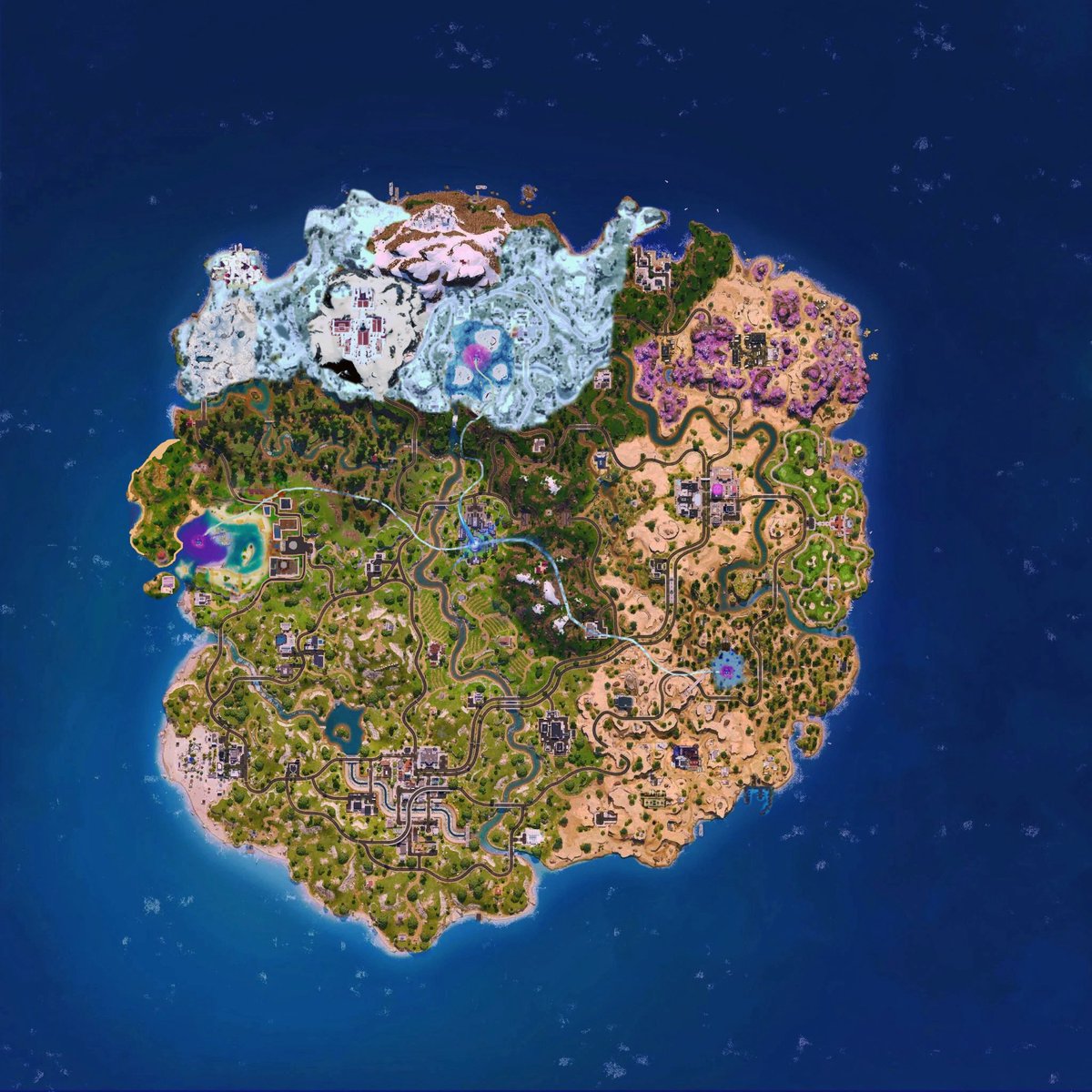 Here is the map of Fortnite chapter seven season 2!! #Fortnite #fortniteart #concept