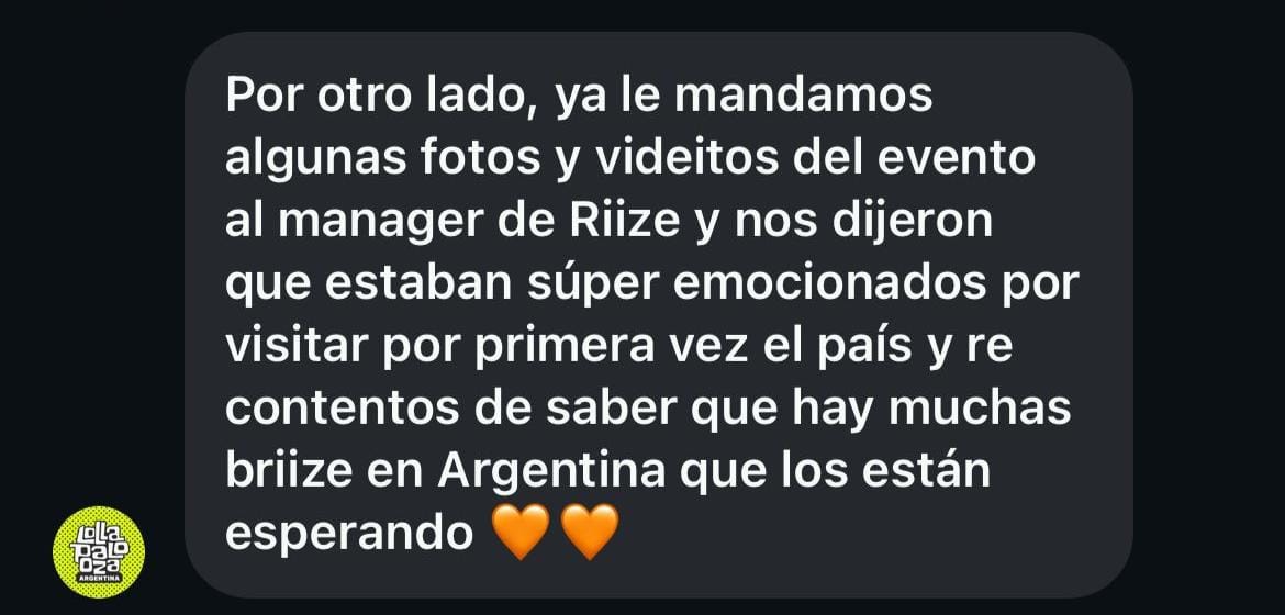 hola no tengo manera tranquila y coherente de mostrarles esto así que solo quiero que sepan que aguante riize argentina la puta madre aguante riize y aguante briize estoy llorando