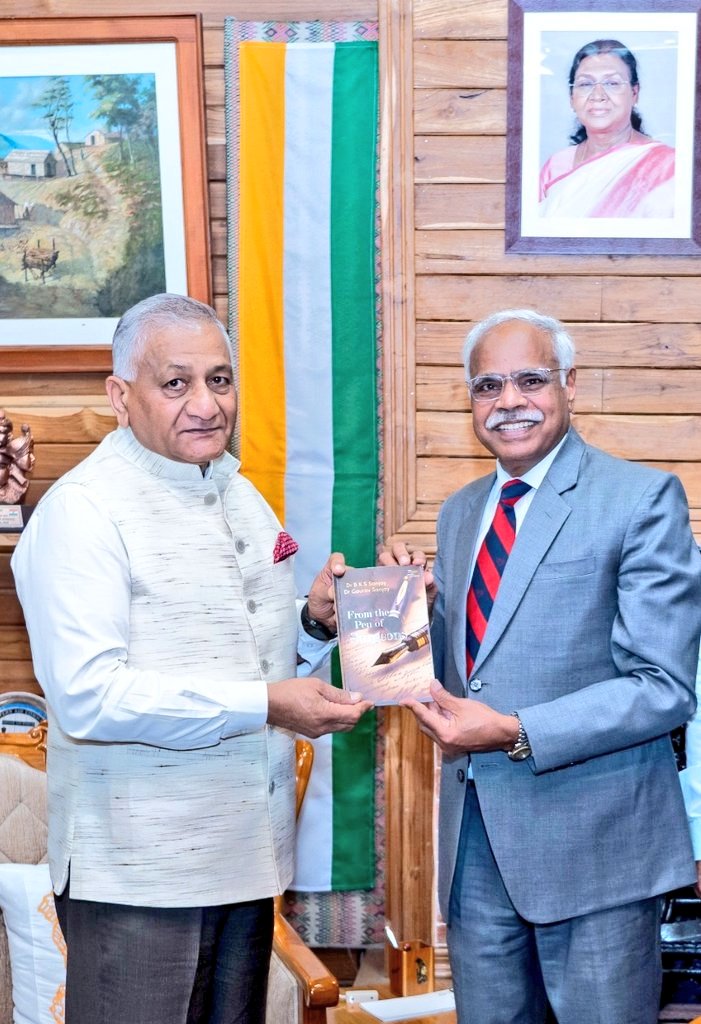 bkssanjay's tweet photo. As part of my 25 year mission on Road Safety Awareness and Public Health, I had the honour of delivering a lecture at Mizoram University and presenting my books to Hon’ble Governor of Mizoram, Gen (Retd) Dr. Vijay Kumar Singh.
@AIIMS_Guwahati 
@Gen_VKSingh @roadsafety @Lal_Duhoma https://t.co/IAjQ3FQ9Gy