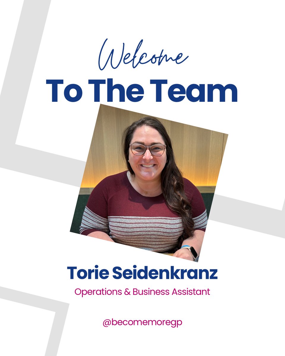 We’re thrilled to welcome Torie Seidenkranz to the Become More team as our new Operations &amp; Business Assistant! Excited for the energy, talent, and fresh perspective she brings to support our mission of leadership growth. Welcome aboard, Torie! 🌟 

#TeamBecomeMore #WelcomeTorie