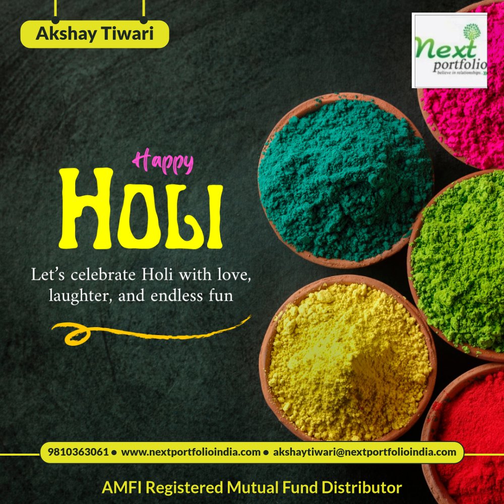 nextportfolio's tweet photo. ✨ May your life be filled with the vibrant colors of happiness and success.

Happy Holi! 🎉

#nextportfolio #nextportfolioindia #happyholi #amfiregmfd https://t.co/TVzMXFIrsE