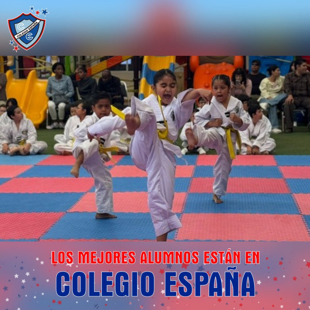 🏅🥋 Con esfuerzo y perseverancia, los alumnos de Taekwondo de Colegio España realizaron su examen de cinta, reflejando compromiso y espíritu de superación. 👏✨
#ColegioEspaña #Taekwondo #TalentoDeportivo