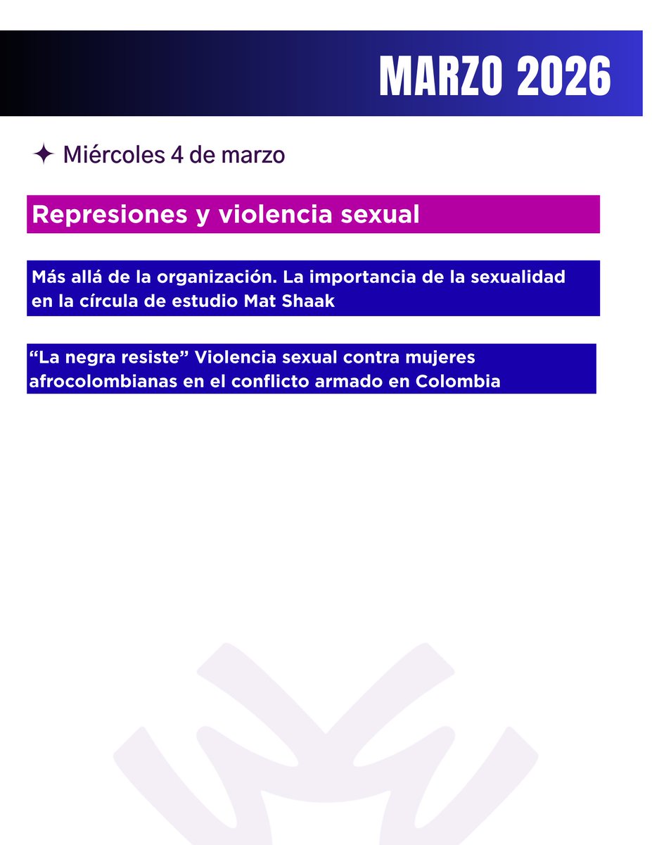 museodelamujer's tweet photo. REPRESIONES Y VIOLENCIA SEXUAL

Una realidad que viven las mujeres afrodescendientes y un tema del que hay que seguir hablando. ✊🏽

🗣️Infórmate y participa en la conversación que tendremos mañana:

📆 Miércoles 4 de marzo, 11 h. 
🖥️ Virtual

Registro: https://t.co/WbJsATUvDf https://t.co/NOQ1Emz1mO