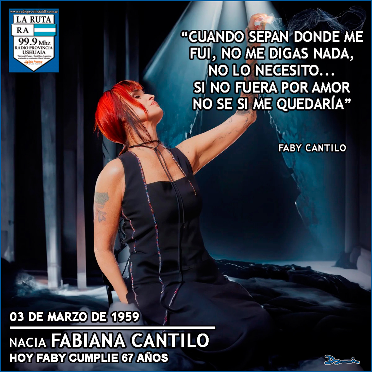 Feliz Cumple <a href="/fabianacantilo_/">Fabicantilo </a>   
Colegas primero, luego novios y buenos amigos de x vida. Dijo @fitopaezmusica a Fabi
"Fabi de mi vida: es tan hermosamente emocionante verte atravesar el tiempo. Siempre tan íntegra y sensible. Plena de lágrimas y risas. De lucidez y compasión".-